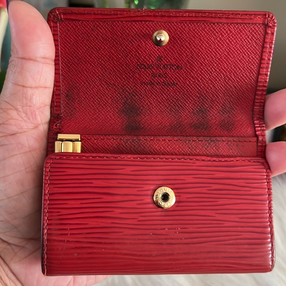 Louis Vuitton Red Epi 6 Keychain. Date Code Ca022 - image 7